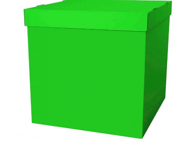 коробка для шаров зеленая 60 см- 60