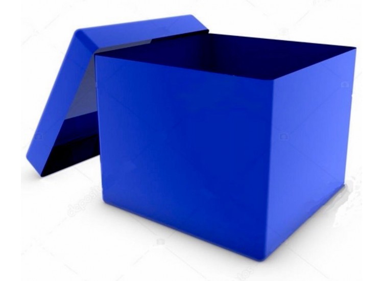  коробка для шаров синяя 60 см- 60 см