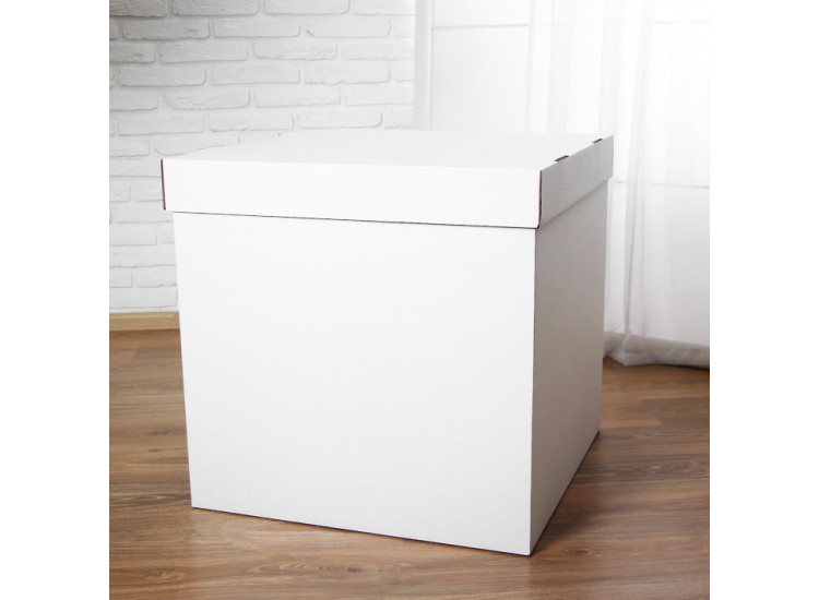 Коробка для шаров белая 60см - 60 см