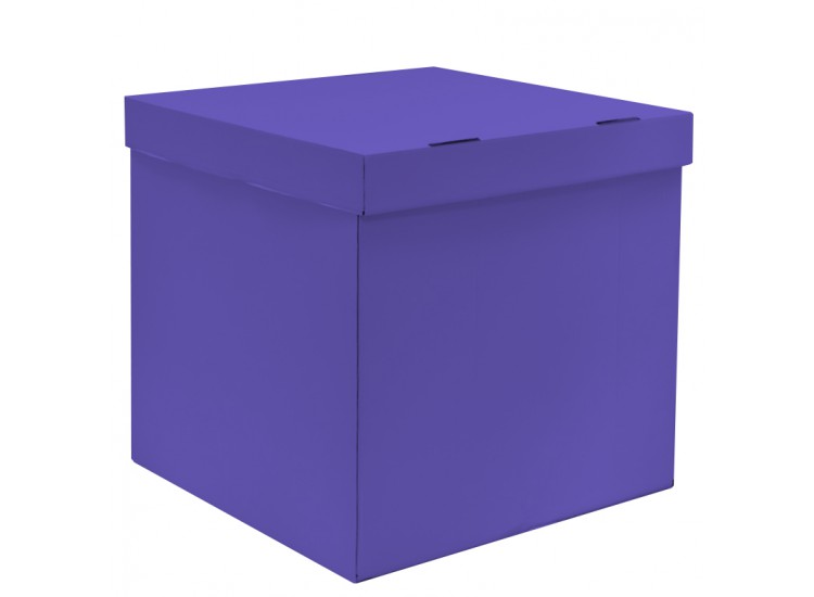 коробка для шаров лиловая 60 см- 60 см