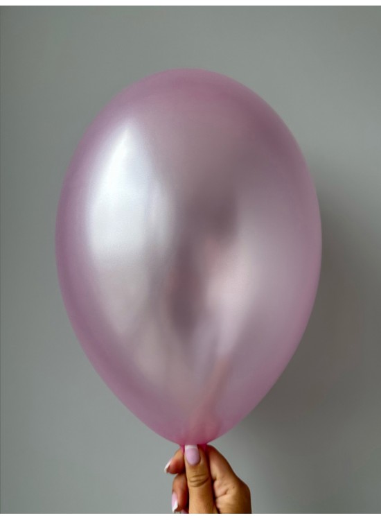 15. шар розовый металлик