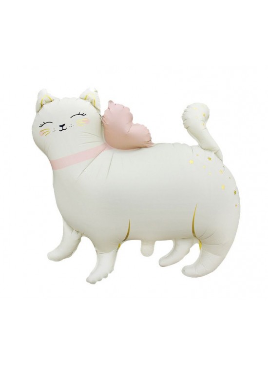 Кошка с бантом сердце 68 Х 63см